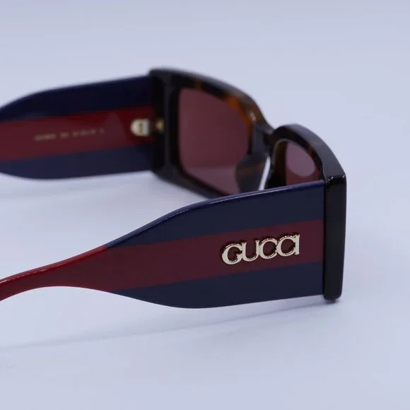NEW GUCCI GG1860S 002 HAVANA BLUE RED UNISEX SUNGLASSES GUCCI ?️ New Gucci GG1860S 002 Sunglasses - Havana/Blue/Red Frame main image 4